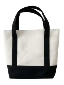 Black and White Canvas Bag