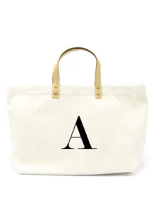 Canvas Tote with Initials