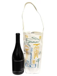 Canvas Wine Tote Bag