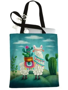 Sac fourre-tout en toile mignon