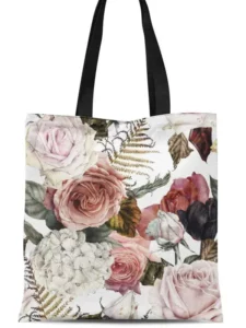 Virágos vászon táska
