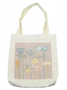 Virág vászon Tote Bag
