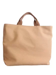 Khaki Canvas Tote Bag
