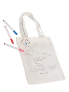 Totebag i målad canvas