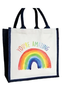 Szivárvány vászon táska