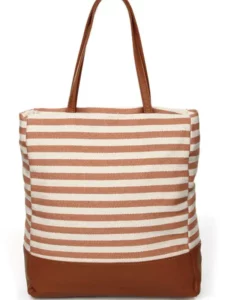 Csíkos vászon táska