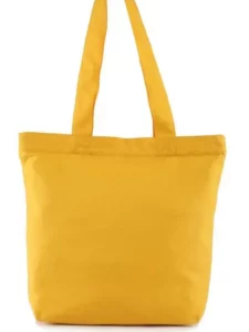 Yellow Canvas Tote Bag