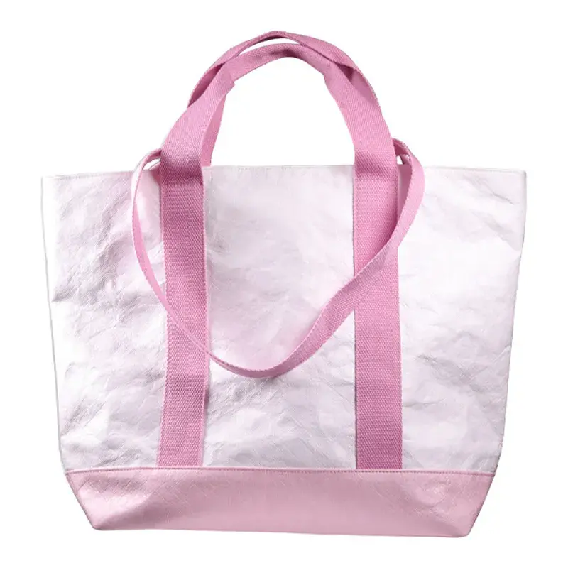 Saco de compras Tyvek personalizado com duas pegas