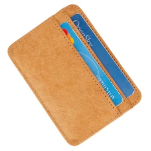 Capa Tyvek para cartões de crédito com capacidade para dois cartões azuis