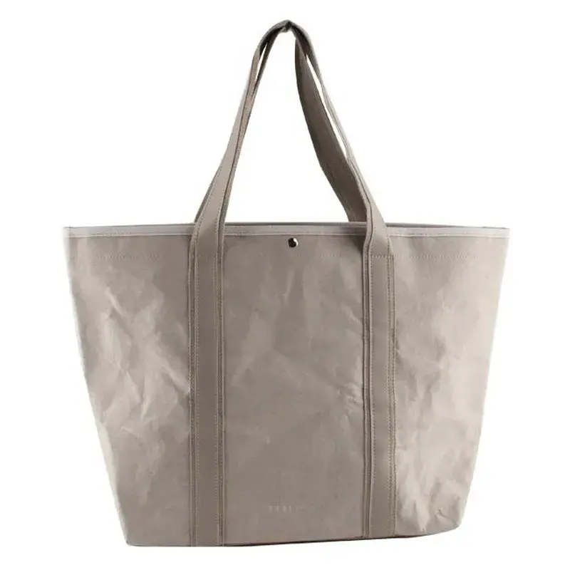 Šedá umývateľná papierová taška 3