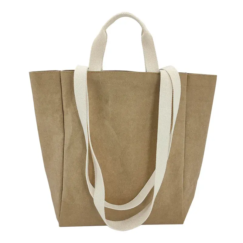 Umývateľná nákupná taška z kraftového papiera A